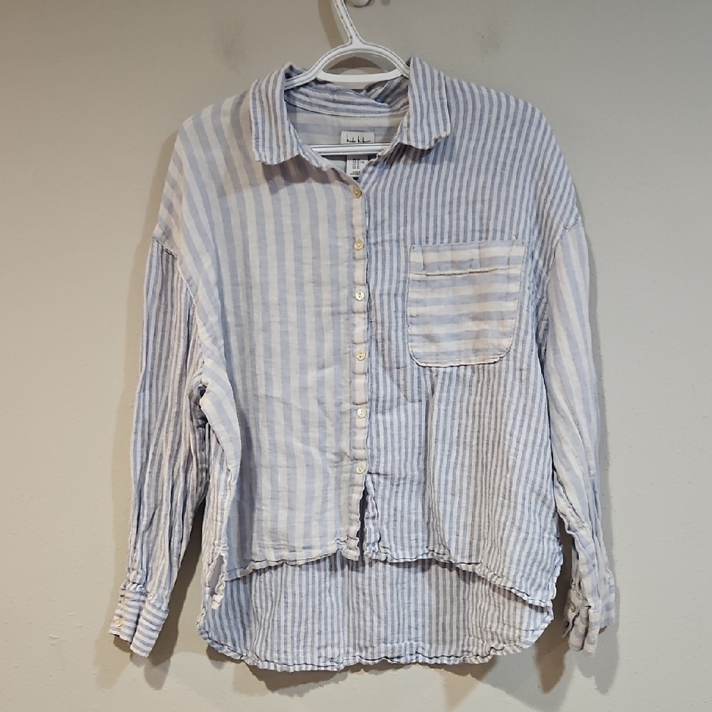 Nicole Miller 100% Linen Top